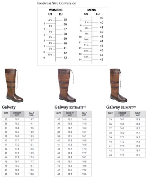 Boot Sizing Chart 的图像结果
