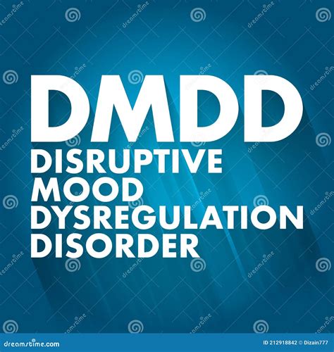 DMDD - Disruptive Mood Dysregulation Disorder Acronym, Health Concept ...