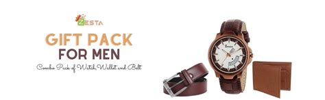 Buy Zesta Luxury Analog Watch and Wallet Combo for Men with Brown Belt ...
