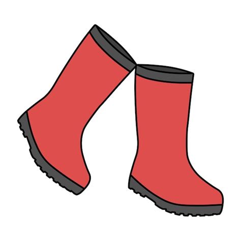 Botas de on sale hule rojas