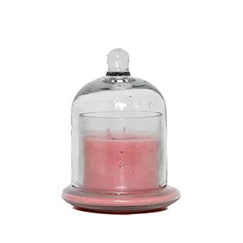Creative Glut Scented Wax Candles with Vintage Transparent Bell Jar ...