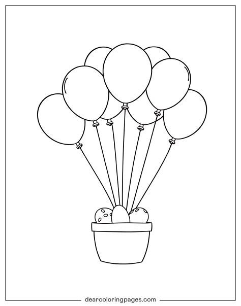 Printable Balloon Coloring Pages [2025]
