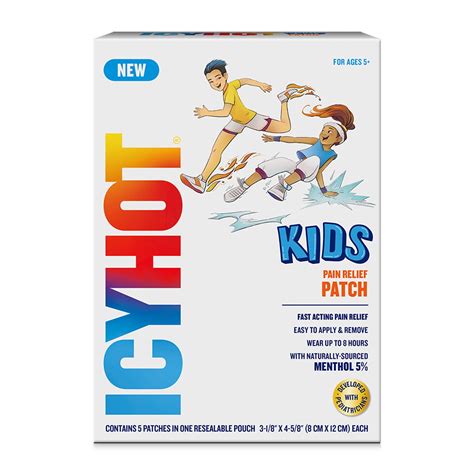 Icy Hot Kids Pain Relief Patch with 5% Menthol, 5 ct. HSA/FSA Eligible ...