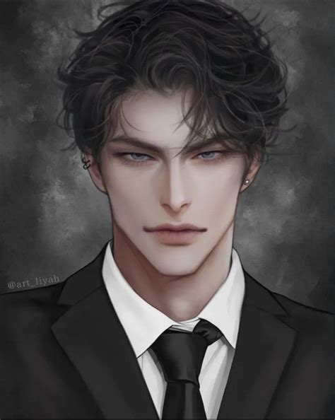 Pin by R-mani Js on รูปการ์ตูนผู้ชาย | Character portraits, Handsome ...