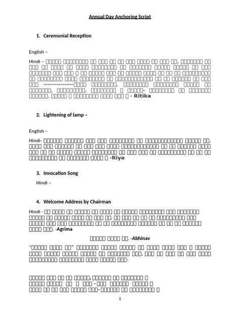 Image result for Anchoring Script Examples