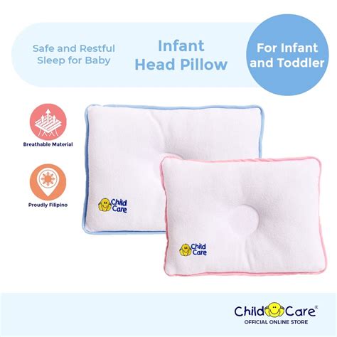 Child Care Infant Head Pillow (Terry Fabric) (For Baby) | Shopee ...