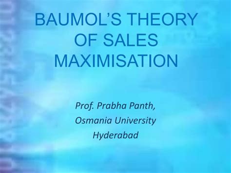 Image result for Sales Revenue Maximisation