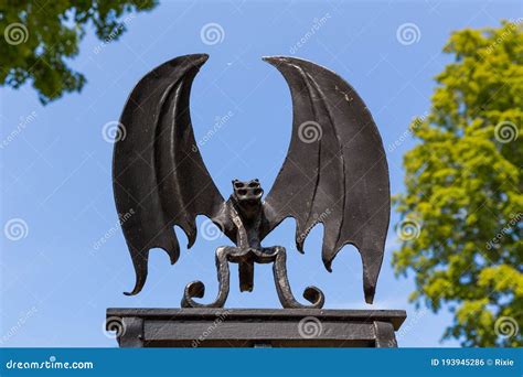 Detail of the Gate of the House of Stephen King, in Bangor, Maine, USA ...