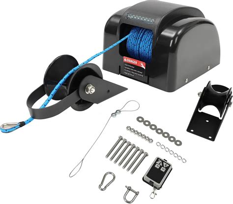 Amazon.com: Boat Electric Anchor Winch, 12V Heavy Duty Towing Winches,Marine Anchor Winch ...