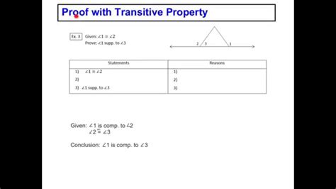 Image result for Transitive Property Proof