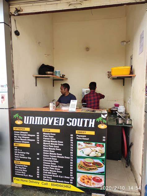 Menu at UNMOVED SOUTH, Greater Noida
