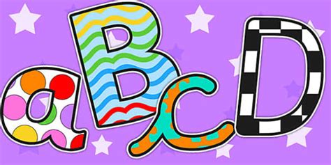 Different Pattern Themed A4 Display Lettering (teacher made)