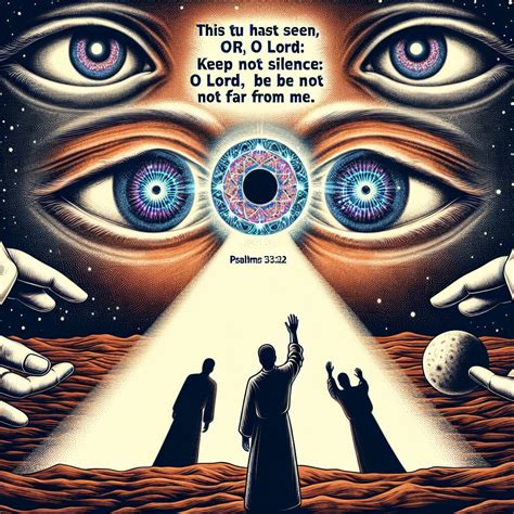 What does Psalms 35:22 mean? | Bible Art