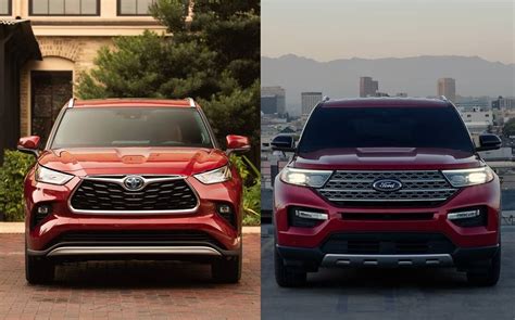 Bataille de chiffres : Toyota Highlander hybride vs Ford Explorer ...