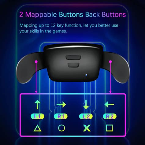 Buy PS5 Controller Back Button Attachment with Turbo Function，Back ...