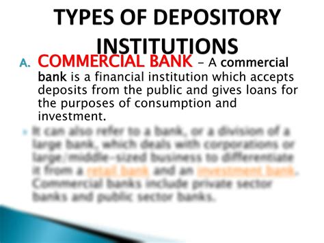 SOLUTION: Types of financial institutions - Studypool