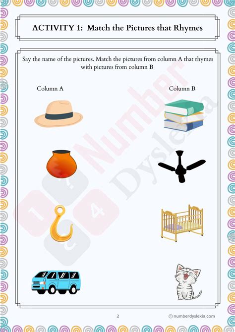 Printable Rhyming Words Lesson Plan [PDF Included] - Number Dyslexia