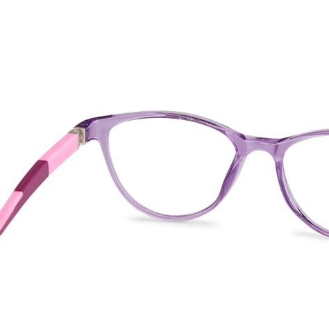 Buy Blue-Block Kids Computer Glasses: Purple Pink Purple Full Rim Cat ...