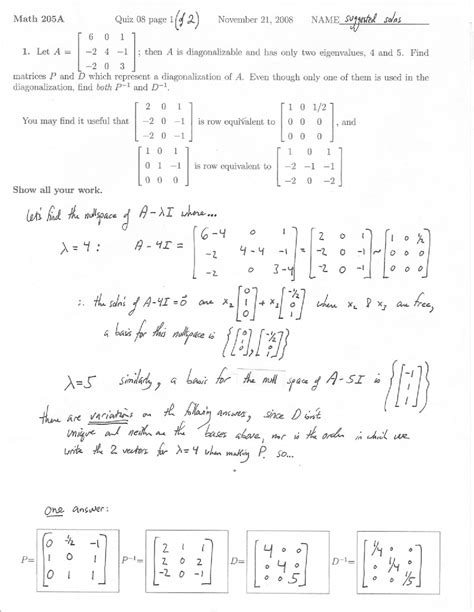 Image result for Diagonalization Linear Algebra