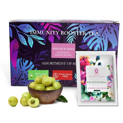 SOL Giloy & Ashwagandha Immunity Booster Tea - Kadha With Tulsi ...