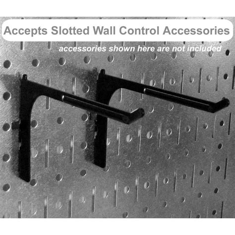 Wall Control 9-Piece Steel Pegboard Multi-tool Rack in Black (48-in W x ...