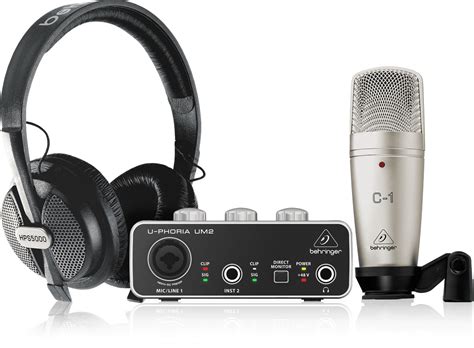 Behringer U-PHORIA STUDIO Complete Recording Bundle with High Definiti ...