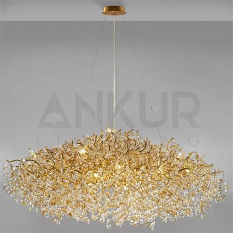 ANKUR RECTANGLE BLOOM CONTEMPORARY CRYSTAL CHANDELIER at the lowest ...
