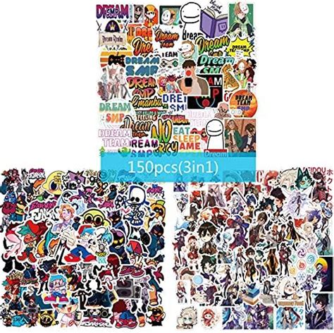 Anime Video Game Stickers Mixed Pack 150pcs, Friday Night Funkin ...