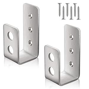 2x4 Door Barricade Brackets (2 pcs) | Drop Open Bar Holder Marine Grade ...