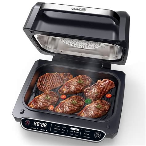 Buy Geek Chef Smart Air Fryer & Indoor Grill Combo, 6 Steak, 6-Serving ...