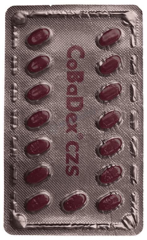 Cobadex Czs Tablet: Price, Uses, Side Effects & How to Use - MediBuddy
