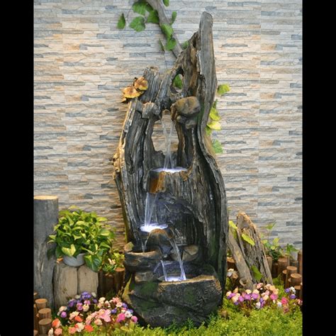 Trueliving Brown Modern Water Fountain Indoor 3 Ft To 1 Ft – Trueliving ...