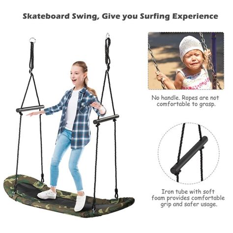 Goplus Costway Green Metal Rope Swing in the Swings department at Lowes.com