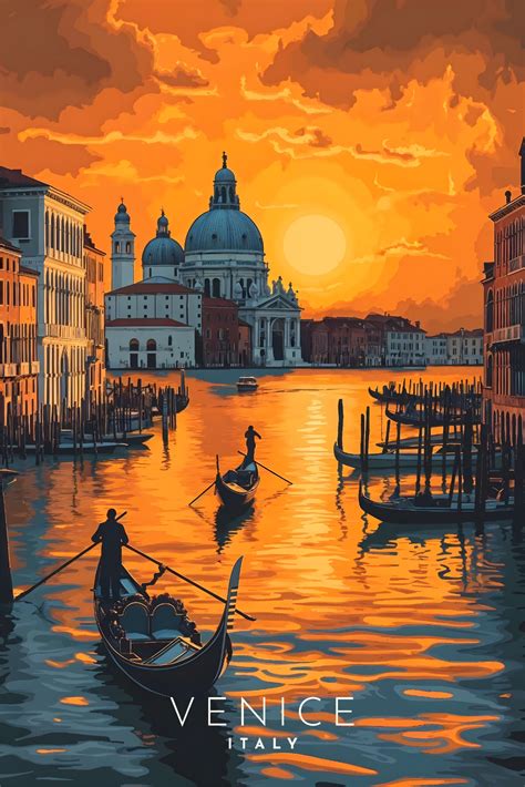 Venice travel poster | Travel posters, Travel poster design, Venice painting