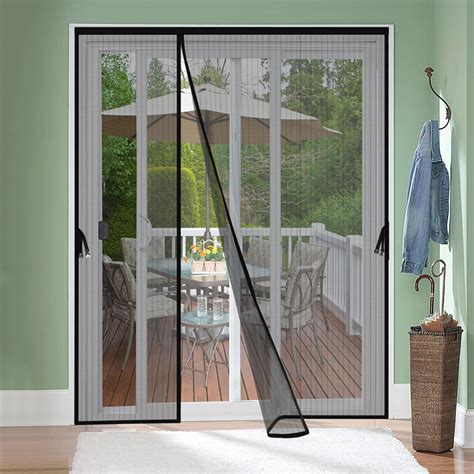 Reversible Left Right Side Opening Magnetic Screen Door for 60 x 80 in ...