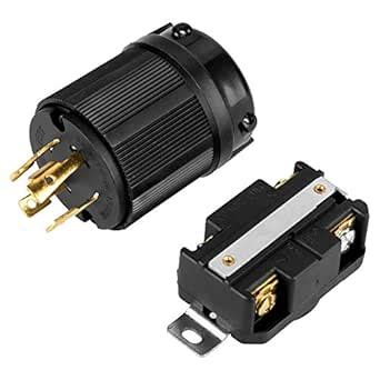 NEMA L14-30P Plug, Generator Plug, Male & Female for Twist-Lock L14-30 ...