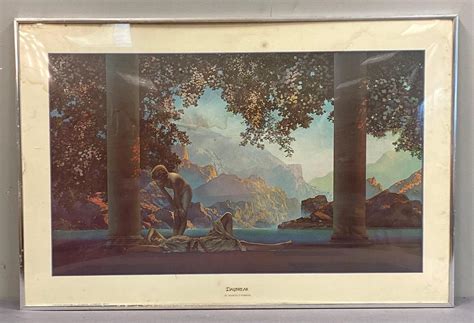 At Auction: Maxfield Parrish, Maxfield Parrish Daybreak Lithograph Print