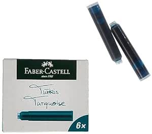 Faber-Castell Standard Fountain Pen Cartridges Ink– Pack of 6 ...