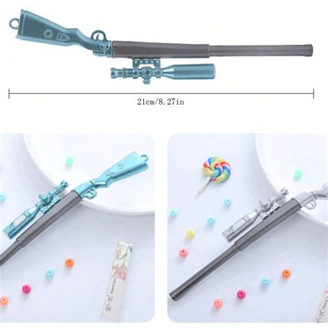 3 Creative Sniper Rifle Shaped Neutral Pens Cute Stationery Office ...
