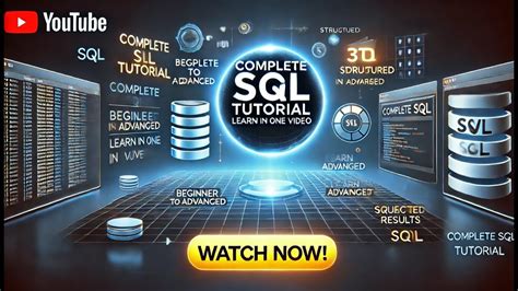 Image result for SQL Tutorial YouTube