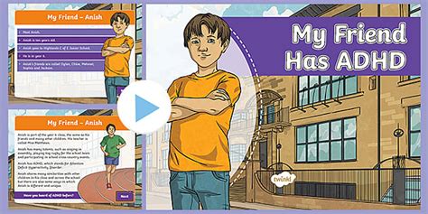 'My Friend Has ADHD' Classroom PowerPoint - ADHD Resource