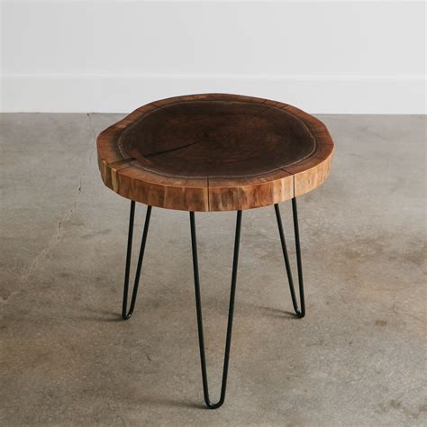Walnut Side Table No. 157 | Elko Hardwoods | Modern Live Edge Furniture ...