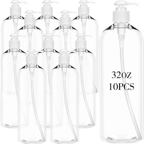 Amazon.com: Tioncy 10 Pcs Shampoo Bottles 32 oz/ 1 Liter Shower Pump ...