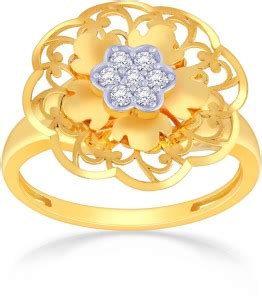 MALABAR GOLD & DIAMONDS MHAAAAAAMAPU 22kt Cubic Zirconia Yellow Gold ...