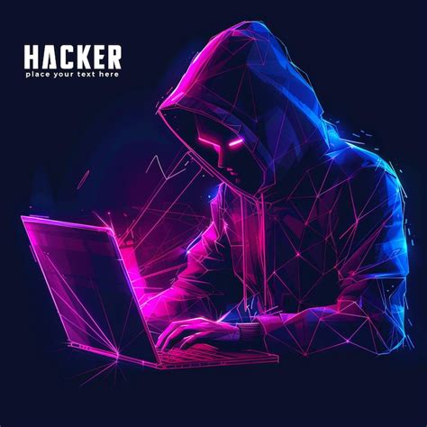Hacker concept template design background for technology | Premium AI ...