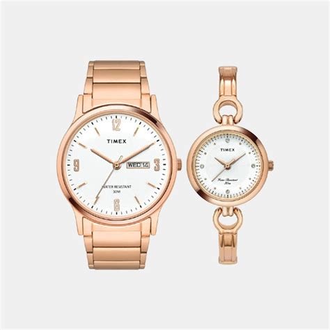 Timex wrist watch set for couple outlet