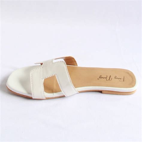 H Style Flats - White – Dapperfeet