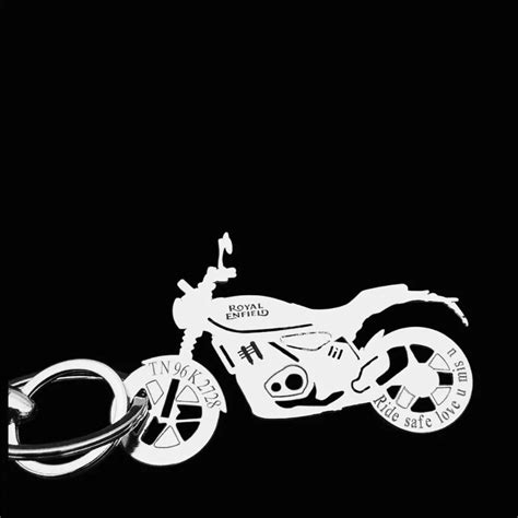 Royal Enfield Guerrilla 450 Personalized Keychain – Custom Engraved ...
