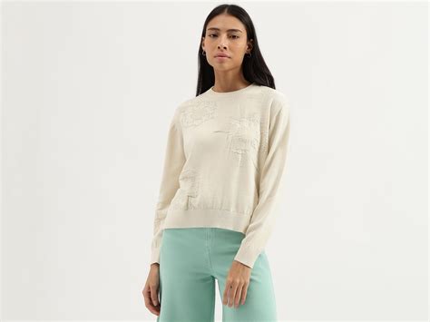 Round Neck Textured Top – United Colors of Benetton Store