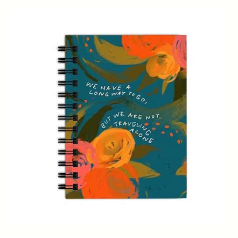 DI-KRAFT Floral Printed Spiral Binding A5 Diary Unruled Notebook Diary ...